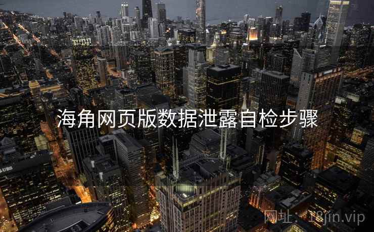 海角网页版数据泄露自检步骤  第2张