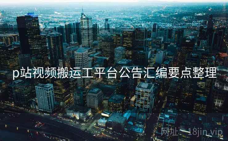 p站视频搬运工平台公告汇编要点整理  第2张